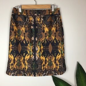 Hugo Boss Silk Patterned Mini Skirt